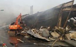 Cháy lớn tại khu công nghiệp Yên Phong