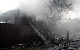 Trẻ em kêu khóc trong đám cháy khu ổ chuột giữa thủ đô