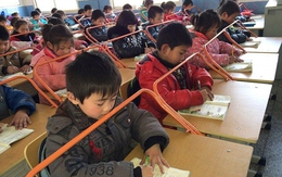 Trường học lắp khung thép chống cận thị