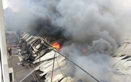 Hà Nội: Cháy cực lớn tại Công ty len Hà Đông