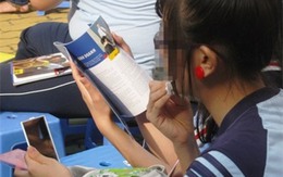 Nữ sinh đến trường trang điểm như đi tiệc