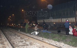 Băng qua đường sắt, một phụ nữ bị tàu tông chết