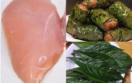 Chả gà cuốn lá xương xông