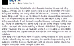 Tránh cụ bà, tên cướp dừng xe chấp nhận bị bắt