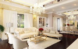 Biệt thự xa hoa 135m² theo phong cách châu Âu