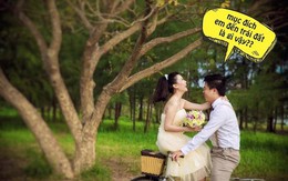 Cặp đôi chế ảnh cưới chính mình: 'Vợ là cục nợ đời anh'