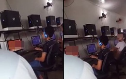 Nam thanh niên thản nhiên xem phim đen và "tự sướng" ở quán net