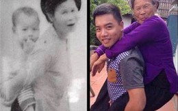 Bức ảnh 25 năm tình bà cháu khiến dân mạng lay động
