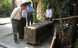 Hà Nội: Phát lộ mộ cổ trên hè phố Trần Hưng Đạo sau mưa