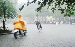 Cảnh báo mưa dông cho khu vực Hà Nội