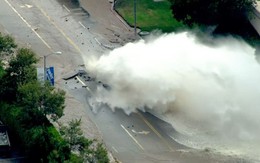 Vỡ đường ống nước, Los Angeles ngập trong biển nước