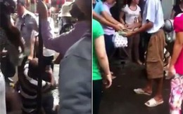 Bất thường: Người đàn ông mang tiền ra rải khắp chợ ở Vũng Tàu