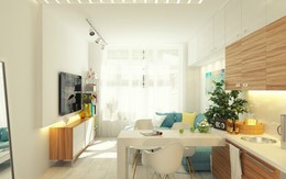 Căn hộ 29m² tuyệt đẹp với gam màu nhã nhặn