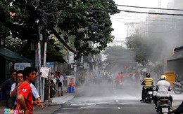 Cháy nổ ngay trung tâm Sài Gòn, 1 người bị thương