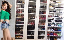 4 sao Việt sở hữu tủ giầy siêu "khủng"