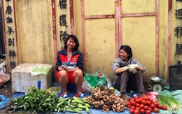 Xót xa nữ tuyển thủ Việt ngồi lề đường bán rau