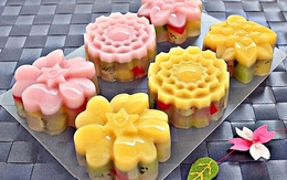 Bánh Trung thu rau câu trái cây đẹp mắt ngon miệng