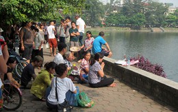 Hà Nội: Đã vớt được xác nam thanh niên tự tử tại hồ Xã Đàn