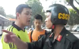 Người lăng mạ công an đã "nổ" về nhân thân
