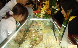 Giá vàng xuống đáy của hai tuần