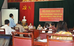 Hội nghị giao ban công tác DS-KHHGĐ 7 tháng đầu năm 2012