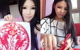 Cô gái xinh đẹp được mệnh danh là "nàng Tây Thi cắt giấy”