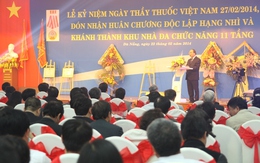 Bệnh viện C Đà Nẵng đón nhận Huân chương độc lập hạng Nhì