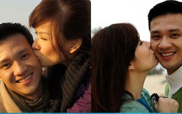 Những nụ hôn lãng mạn của các cặp đôi sao Việt