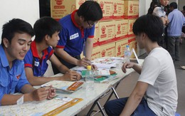 Sĩ tử ùn ùn về Hà Nội dự thi đại học