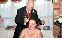 Choáng với cô dâu gây bất ngờ bằng cách cạo trọc đầu trong ngày cưới