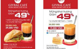 Ưu đãi 49% mừng khai trương Givral Café thứ 12