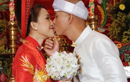 Phan Đinh Tùng tặng vợ "mưa hôn" trong đám cưới
