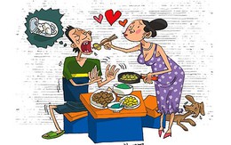 Sợ run màn "liếm mật trên người vợ"