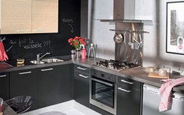 Tủ kệ cách điệu cho nhà bếp
