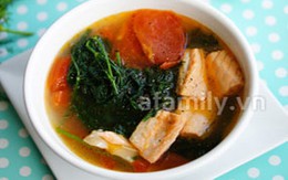 Hấp dẫn canh cá nấu thì là