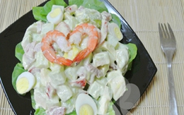 Ngon tuyệt Salad tôm bơ giàu dinh dưỡng