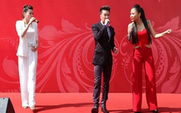 Bộ ba Mr. Đàm, Hà Hồ, Thu Minh hội ngộ tại Vincom Center A