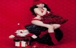 Ngọc Trinh xinh "ngất ngây" trong bộ ảnh bikini đón Noel 