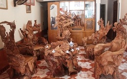 Chiêm ngưỡng bộ bàn ghế gỗ ngọc am ngàn tuổi giá khủng