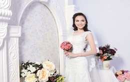 Diễm Hương xinh đẹp tuyệt trần trong váy cưới
