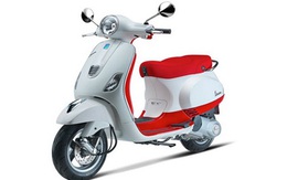 Vespa LX tuyệt đẹp với màu đỏ - trắng kết hợp