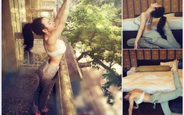 Đỏ mắt nhìn Angela Phương Trinh mặc "nội y" tập Yoga