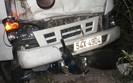 Xe tải cán đứt lìa chân nhân viên công ty cây xanh