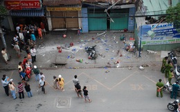 Thang máy thi công tuột cáp, 6 người bị thương nặng