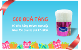 500 quà tặng bé yêu từ tăm bông cao cấp Niva giúp bạn chăm sóc đôi tai cho bé đúng cách mỗi ngày