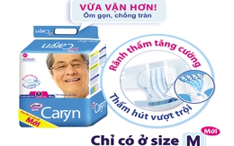 Caryn ra mắt tã giấy người lớn cỡ M mới, thêm lựa chọn về kích cỡ