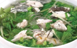Canh cá rô nấu cải bẹ xanh