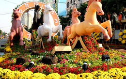 Khai mạc Đường hoa Nguyễn Huệ và Đường sách Tết Giáp Ngọ 2014