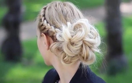 Hai cách sáng tạo tóc tết nửa đầu