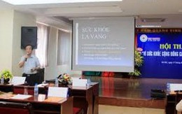 GS Nguyễn Lân Dũng chia sẻ với doanh nhân Hà Nội cách chăm sóc sức khỏe
